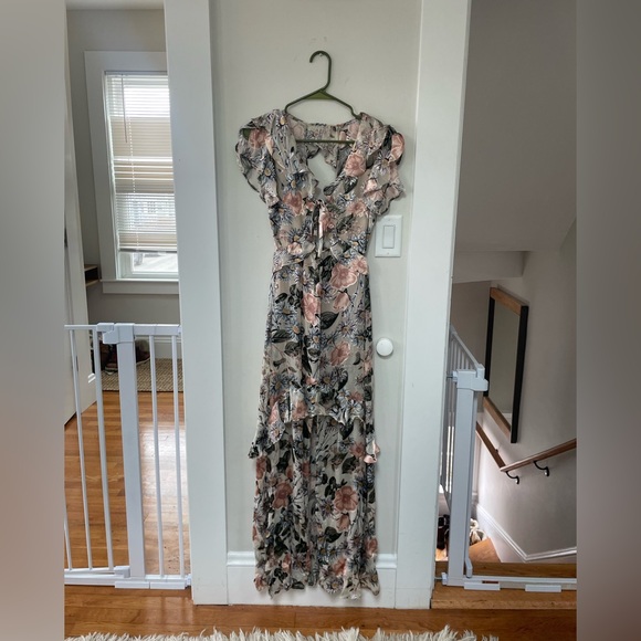 For Love And Lemons Luciana High Low Floral Dress - Picture 3 of 4